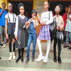 Contestants (in on Old-school dress)